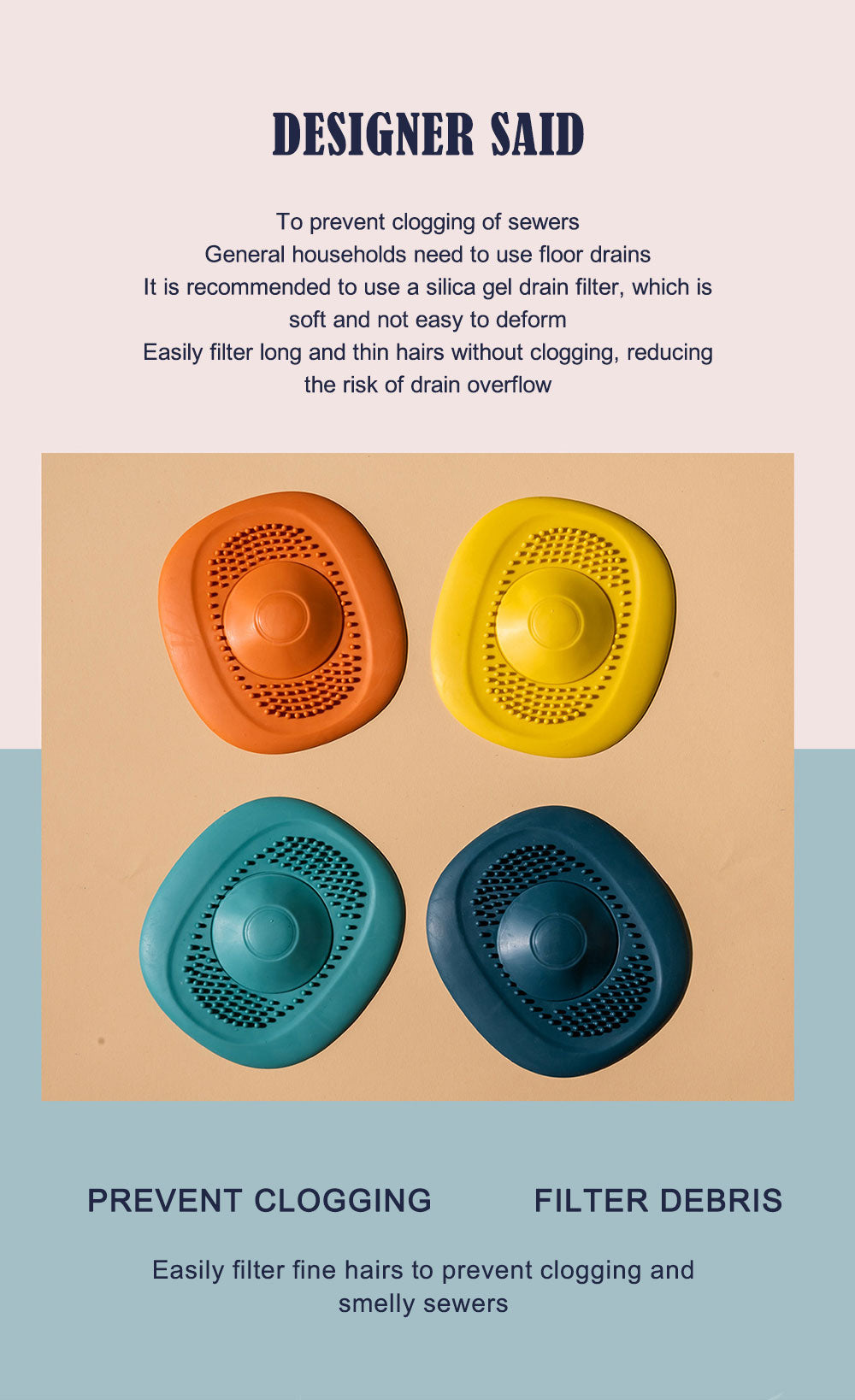 Silicon- Shower and Sink Filter -All in One