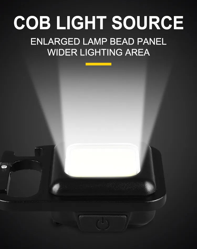 COB Flashlight Mini Portable Keychain Lamp | Portable Camping Light