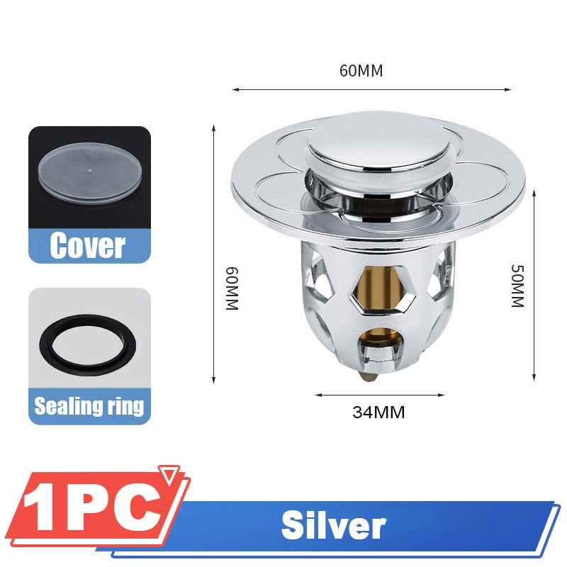 EcoDrain Master -Pop-Up Basin Drain Filter & Bath Stopper