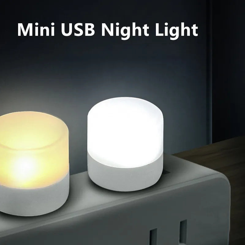 Mini USB Night Light Warm |Book Reading Light USB | 1-10PCS