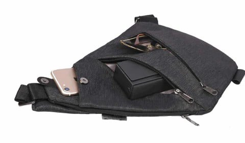 Mini Cross Body/Sling Bag for Unisex - Travel Sling Bag /Body Bag