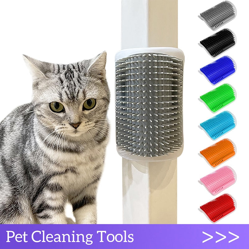 Cat Wall Corner Comb Brush Rubs