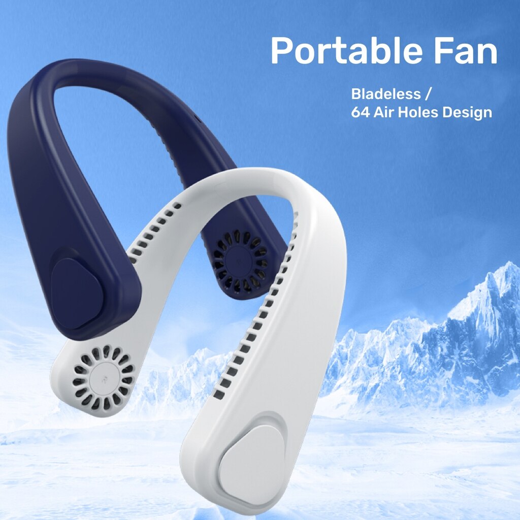 Neck Fan  Rechargeable Wearable - Cool for the Summer!