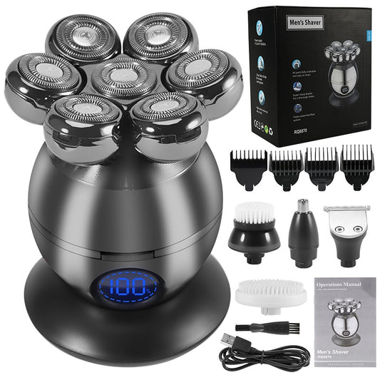 Men's Grooming Kit - Wet-Dry Electric Shaver, Beard, and Hair Trimmer